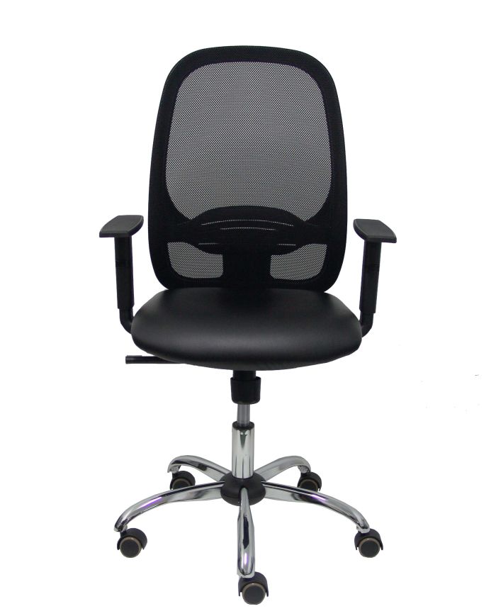 Silla Ergonómica Cilanco negra negra asiento brazo