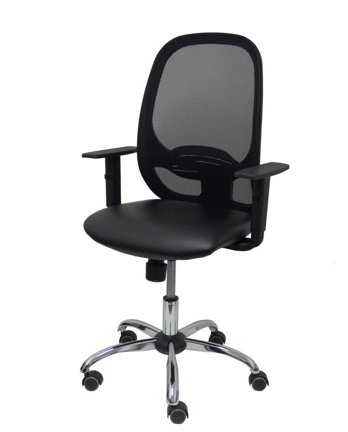 Silla Ergonómica Cilanco negra negra asiento brazo