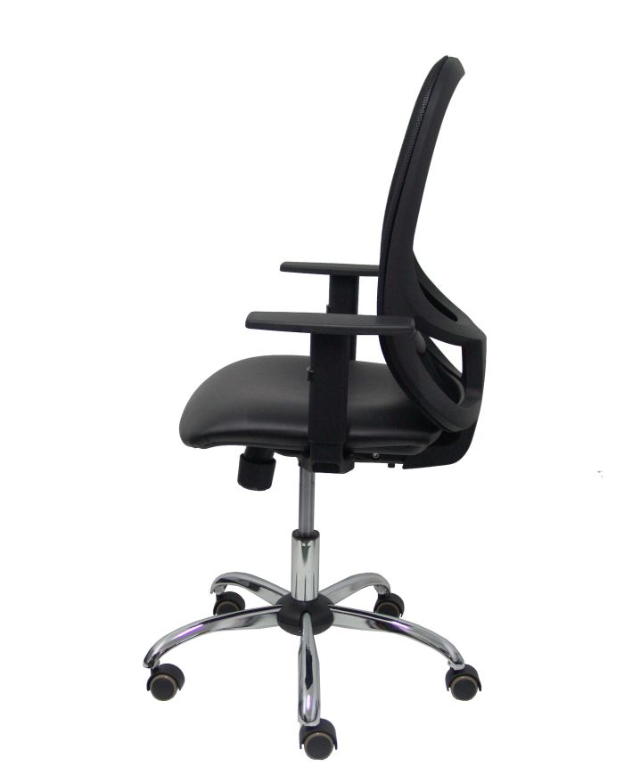 Silla Ergonómica Cilanco negra negra asiento brazo