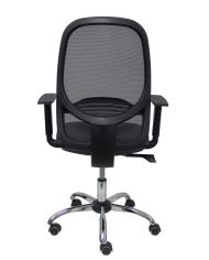 Silla Ergonómica Cilanco negra negra asiento brazo regulable base cromada