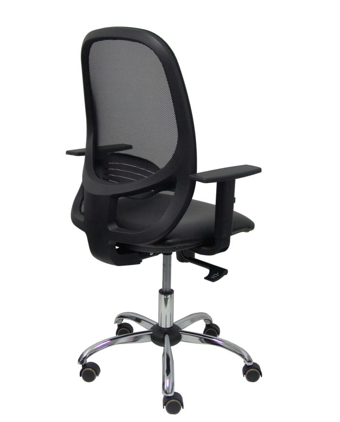 Silla Ergonómica Cilanco negra negra asiento brazo