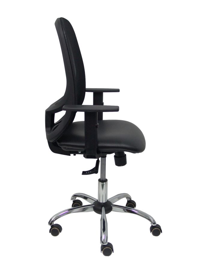 Silla Ergonómica Cilanco negra negra asiento brazo