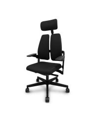 Silla Ergonómica Xilium Duo traslack tejido era brazos 3D y cabecero