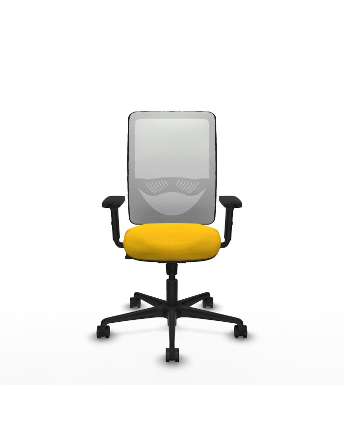 Silla Ergonómica Zulema sincro blanca bali brazos 2D base