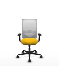Silla Ergonómica Zulema sincro blanca bali brazos 2D base nailon