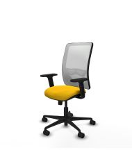 Silla Ergonómica Zulema sincro blanca bali brazos 2D base nailon