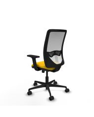 Silla Ergonómica Zulema sincro blanca bali brazos 2D base nailon
