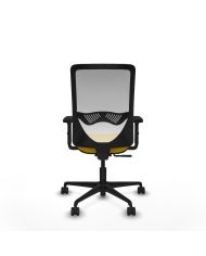 Silla Ergonómica Zulema sincro blanca bali brazos 2D base nailon
