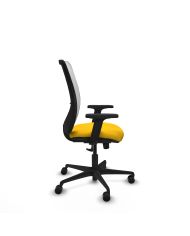 Silla Ergonómica Zulema sincro blanca bali brazos 2D base nailon