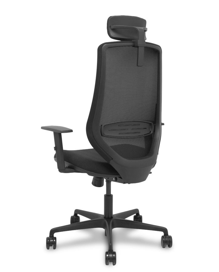 Silla Ergonómica Mardos sincro negra bali brazo regulable