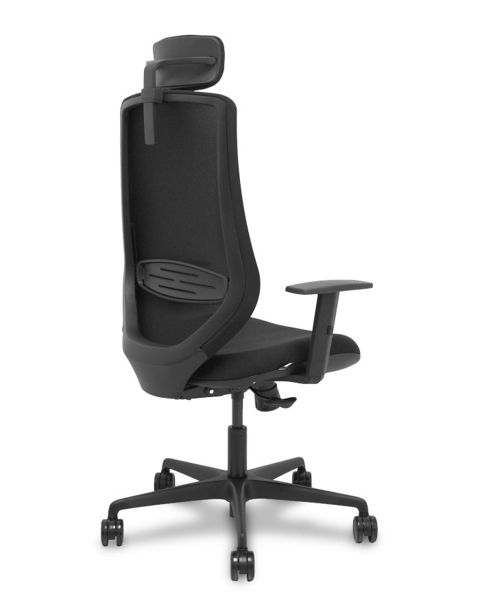 Silla Ergonómica Mardos sincro negra bali brazo regulable