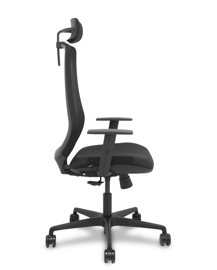 Silla Ergonómica Mardos sincro negra bali brazo regulable