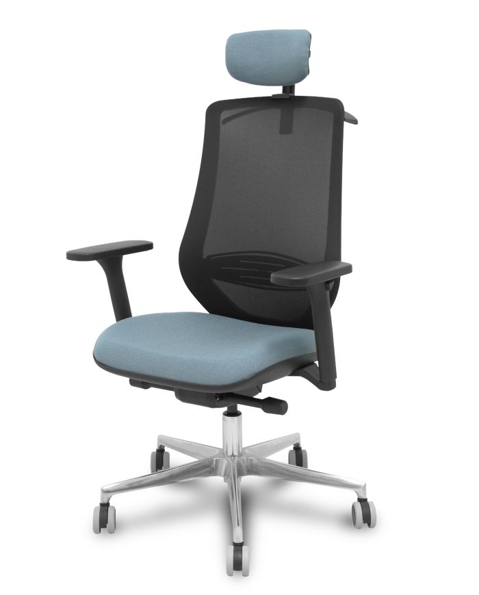 Silla Ergonómica Mardos traslack negra bali brazo 3D