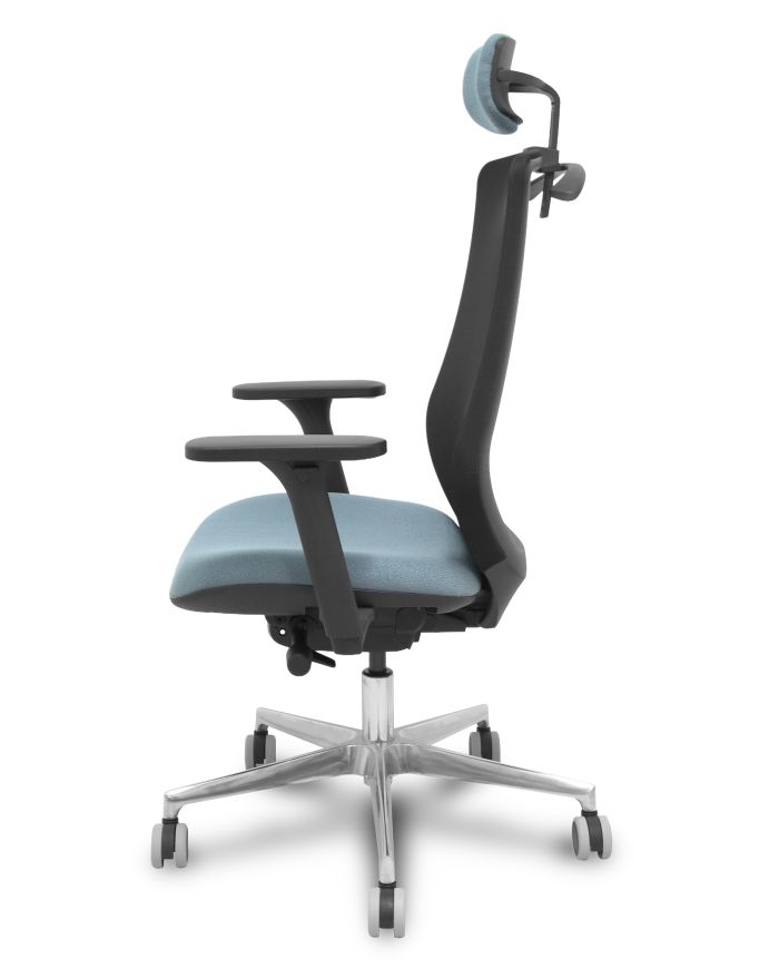 Silla Ergonómica Mardos traslack negra bali brazo 3D