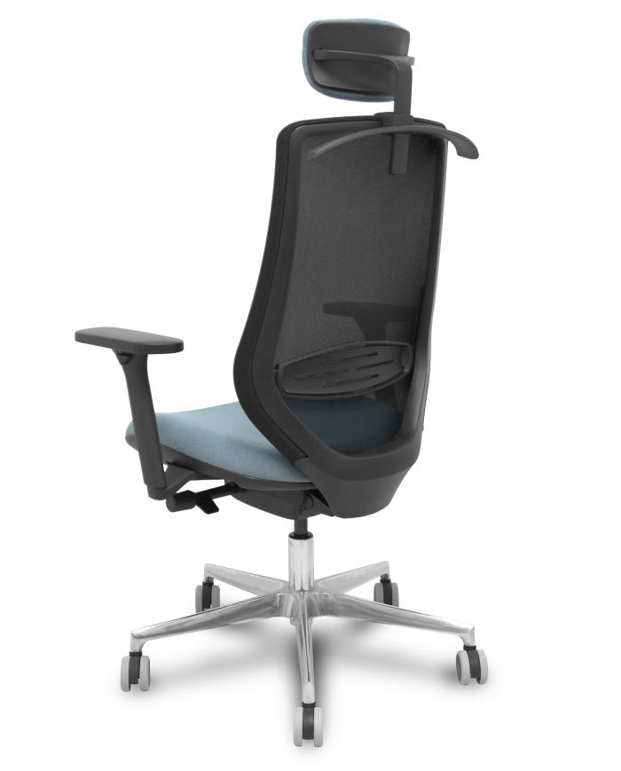 Silla Ergonómica Mardos traslack negra bali brazo 3D