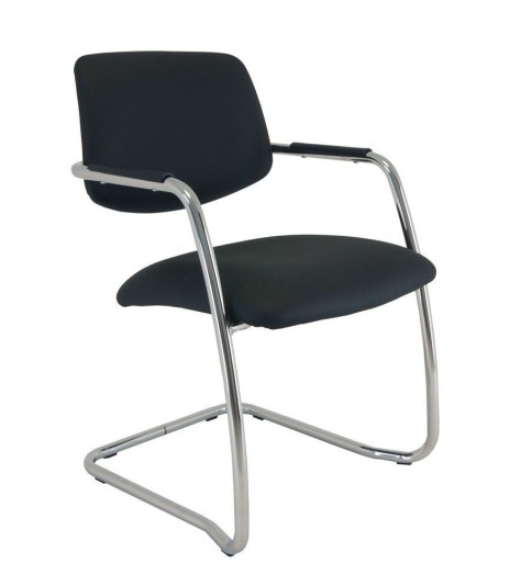 Silla confidente modelo RELAXOR, respaldo tapizado