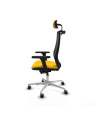 Silla Ergonómica Mardos traslack bali brazos 3D base aluminio cabecero 2D perchero