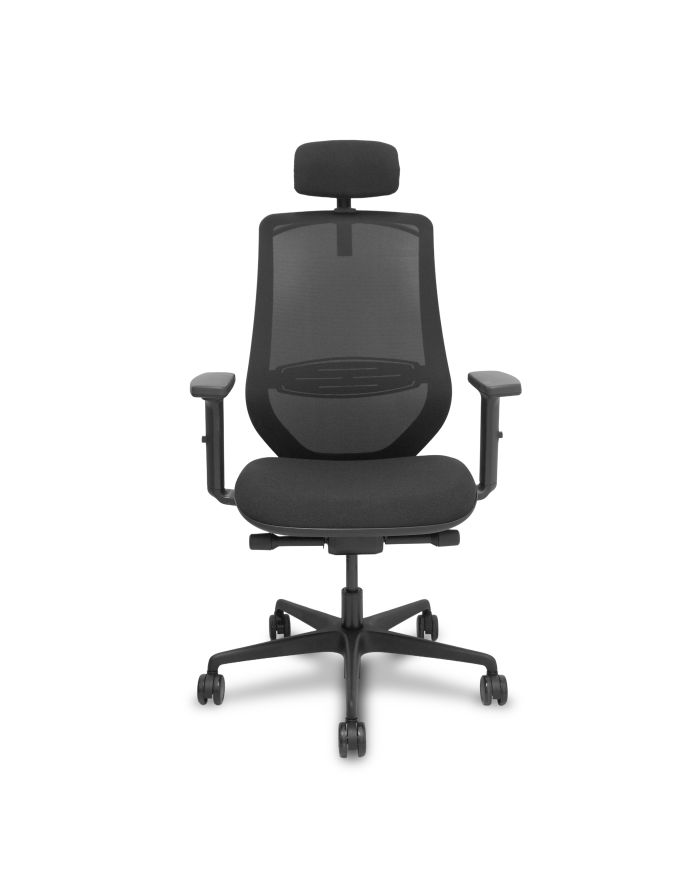Silla Ergonómica Mardos traslack negra bali brazo 2D