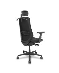 Silla Ergonómica Mardos traslack negra bali brazo 2D cabecero y perchero