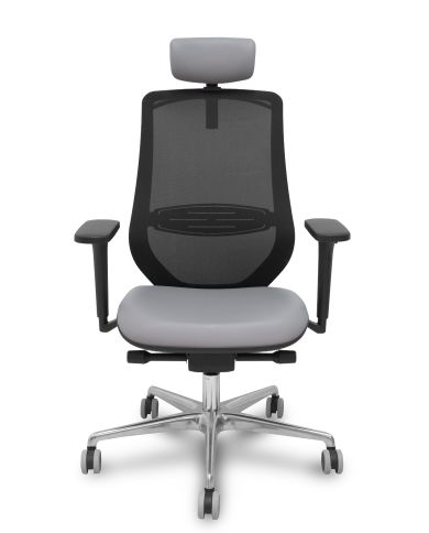 Silla Ergonómica Mardos traslack negra brazo 3D cabecero
