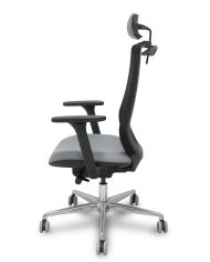 Silla Ergonómica Mardos traslack negra brazo 3D cabecero perchero