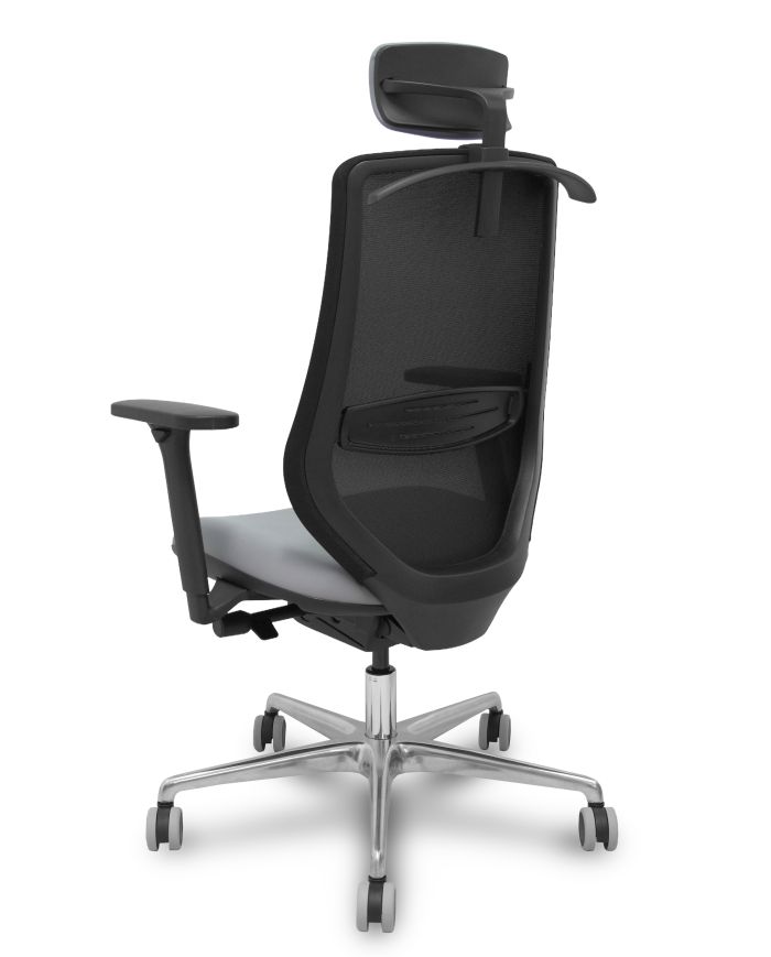 Silla Ergonómica Mardos traslack negra brazo 3D cabecero