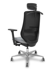 Silla Ergonómica Mardos traslack negra brazo 3D cabecero perchero