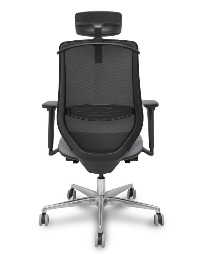 Silla Ergonómica Mardos traslack negra brazo 3D cabecero