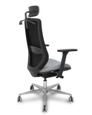 Silla Ergonómica Mardos traslack negra brazo 3D cabecero perchero