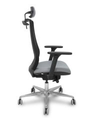 Silla Ergonómica Mardos traslack negra brazo 3D cabecero perchero