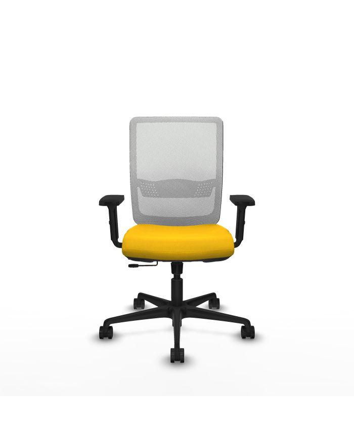 Silla Ergonómica Haches traslack blanca bali brazos 2D base