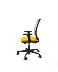 Silla Ergonómica Haches traslack blanca bali brazos 2D base nailon