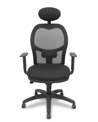 Silla Ergonómica Jorquera negra asiento bali con cabecero