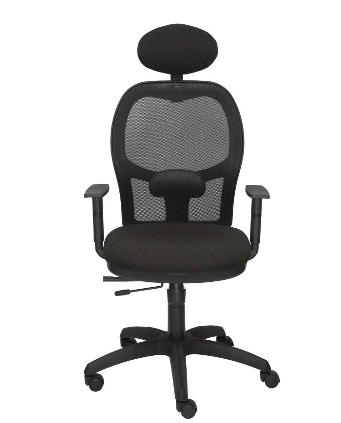 Silla Ergonómica Jorquera negra asiento bali con traslak y cabecero
