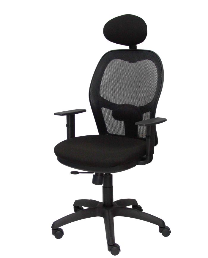 Silla Ergonómica Jorquera negra asiento bali con traslak y cabecero