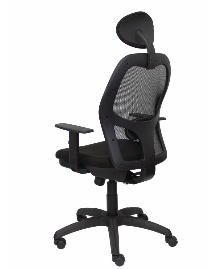 Silla Ergonómica Jorquera negra asiento bali con traslak y cabecero