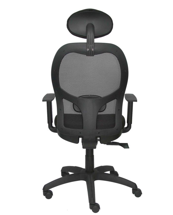 Silla Ergonómica Jorquera negra asiento bali con traslak y cabecero