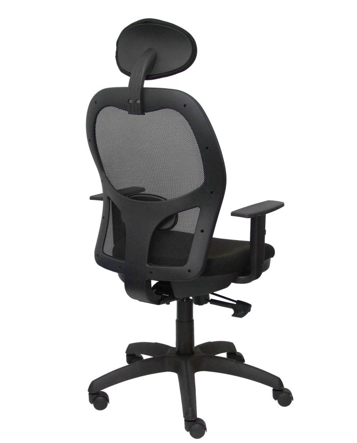 Silla Ergonómica Jorquera negra asiento bali con traslak y cabecero