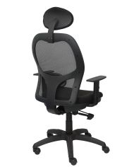 Silla Ergonómica Jorquera negra asiento bali con traslak y cabecero