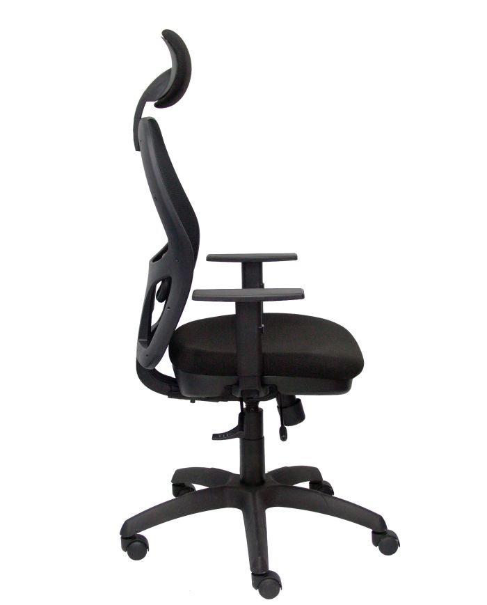 Silla Ergonómica Jorquera negra asiento bali con traslak y cabecero