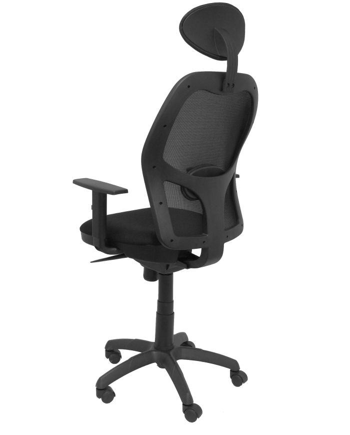 Silla Ergonómica Jorquera negra asiento con cabecero fijo