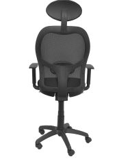 Silla Ergonómica Jorquera negra asiento con cabecero fijo