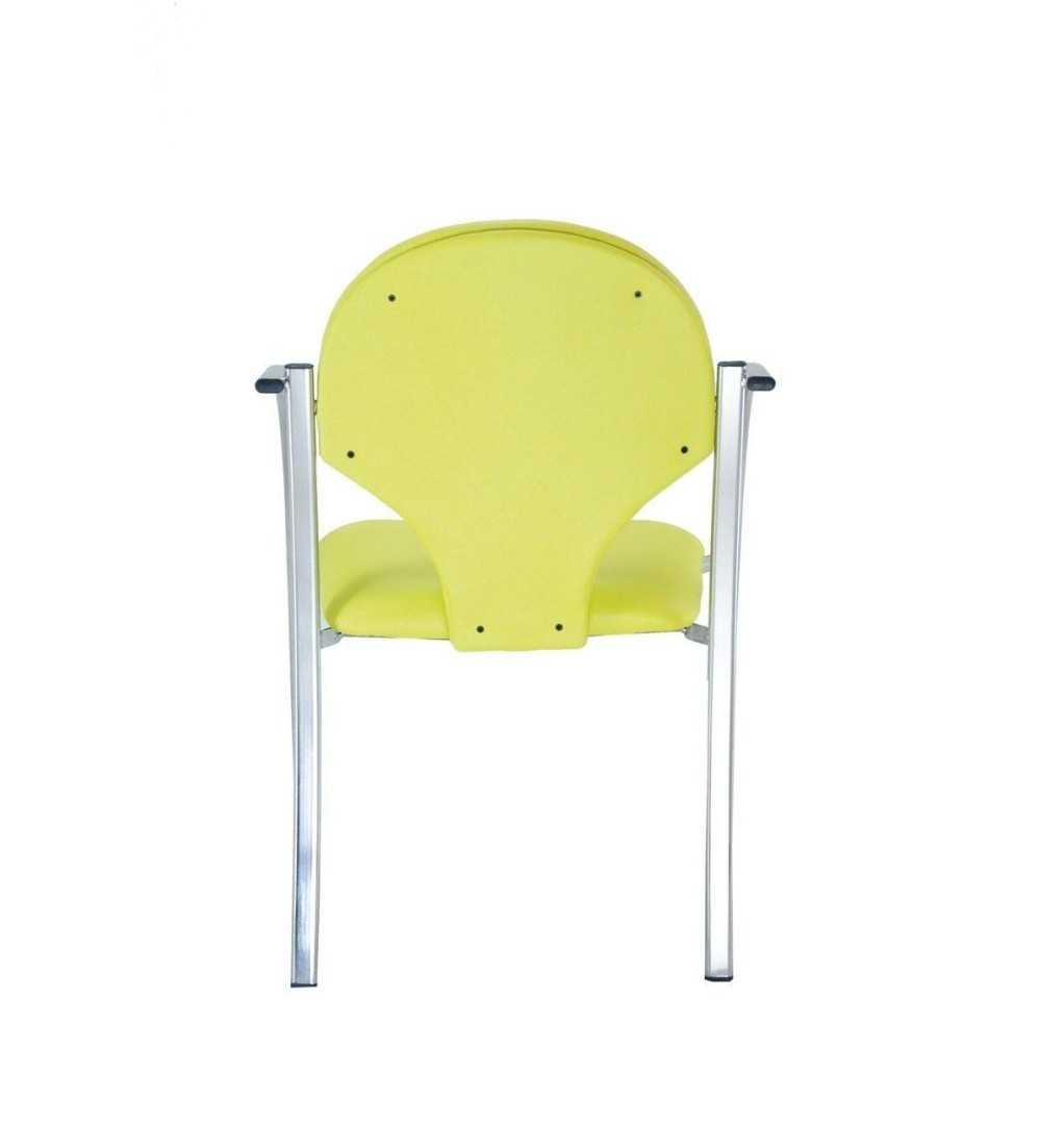 Silla confidente modelo CONFIDA, con tapa trasera tapizada