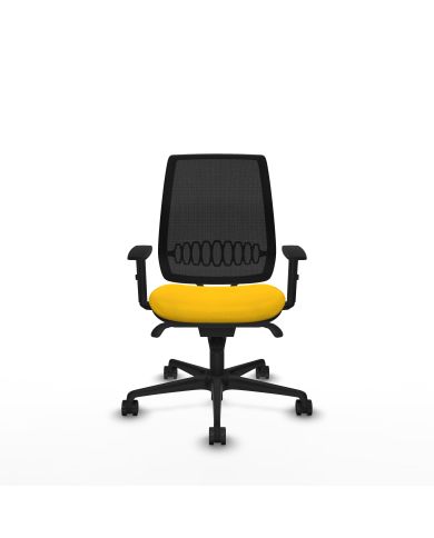 Silla Ergonómica Alares sincro negra bali brazos 1D base