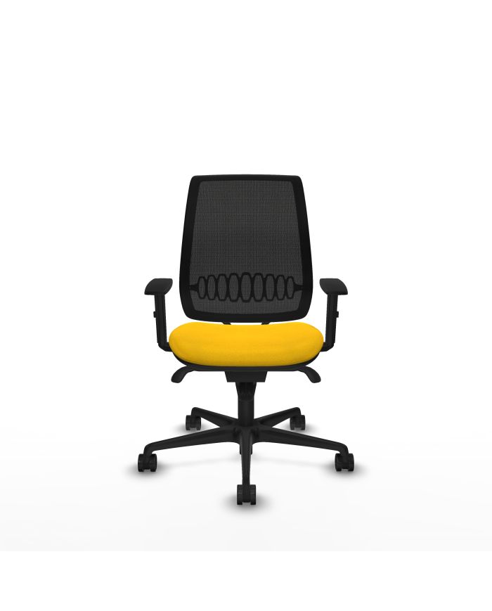 Silla Ergonómica Alares sincro negra bali brazos 1D base nailon