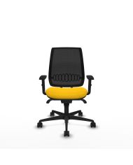 Silla Ergonómica Alares sincro negra bali brazos 1D base nailon