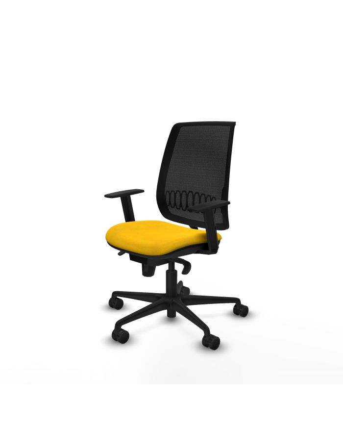 Silla Ergonómica Alares sincro negra bali brazos 1D base nailon
