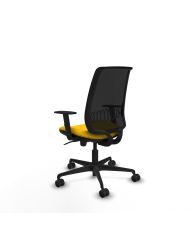 Silla Ergonómica Alares sincro negra bali brazos 1D base nailon
