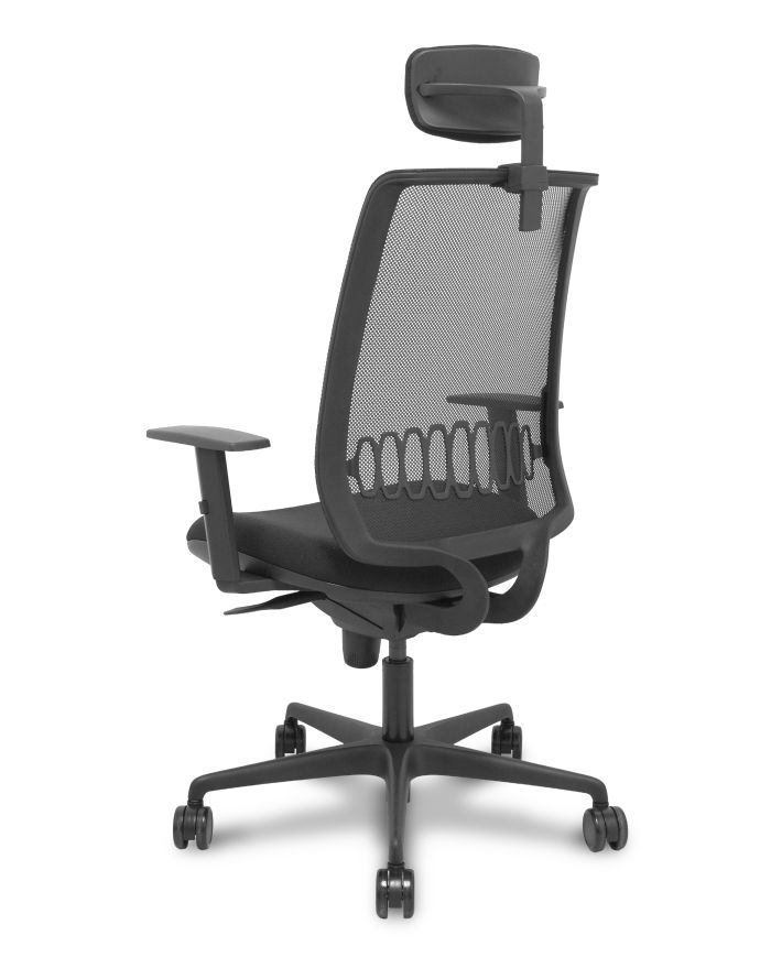 Silla Ergonómica Alares sincro negra bali brazo regulable