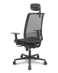 Silla Ergonómica Alares sincro negra bali brazo regulable cabecero regulable